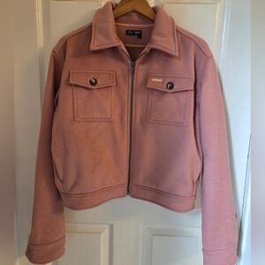 Cropped Bomber 100% Cotton Dusty Pink TEAM Ltd